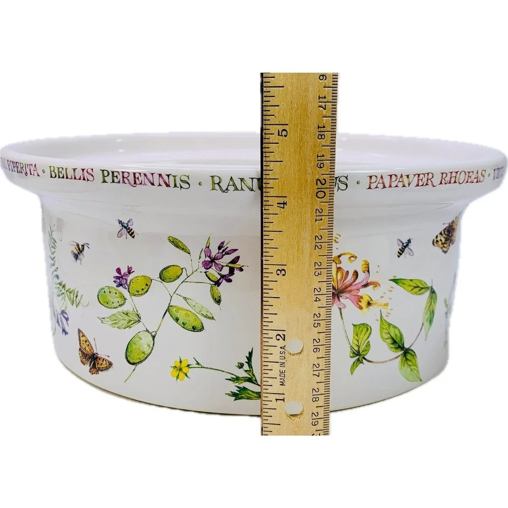 Hallmark‎ Marjolein Bastin WILDFLOWER MEADOW COVERED CASSEROLE Dish Oval 2 Quart
